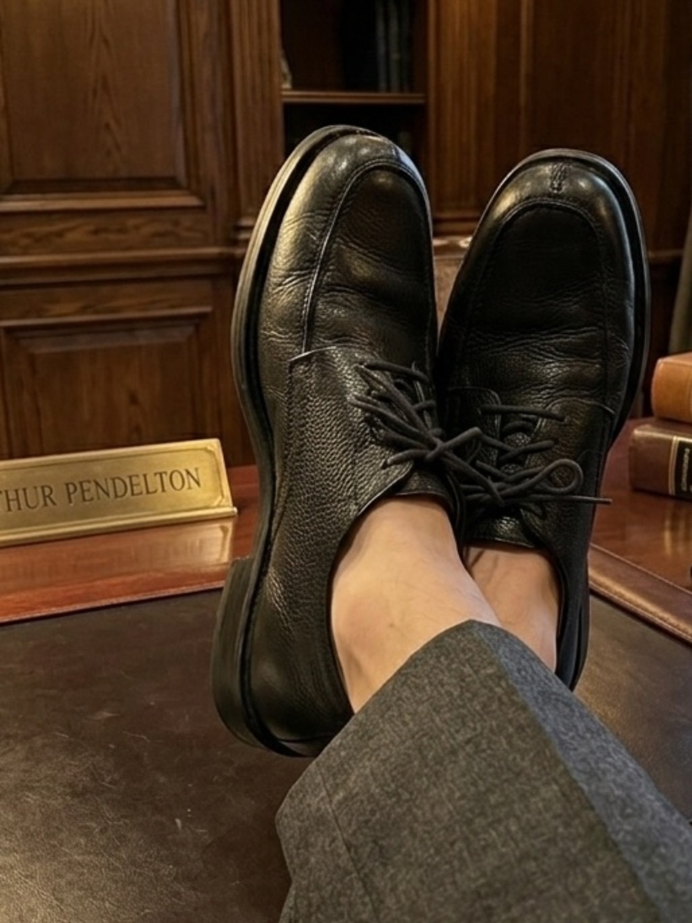 Sandro Moscoloni Black Leather Dress Shoes Sz 10